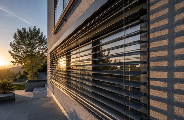 Podívejte se na stínění očima designéra. Jak pomocí žaluzií a screenů pracovat se světlem, vytvářet v interiéru atmosféru a využít slunce jako dekorativní prvek.