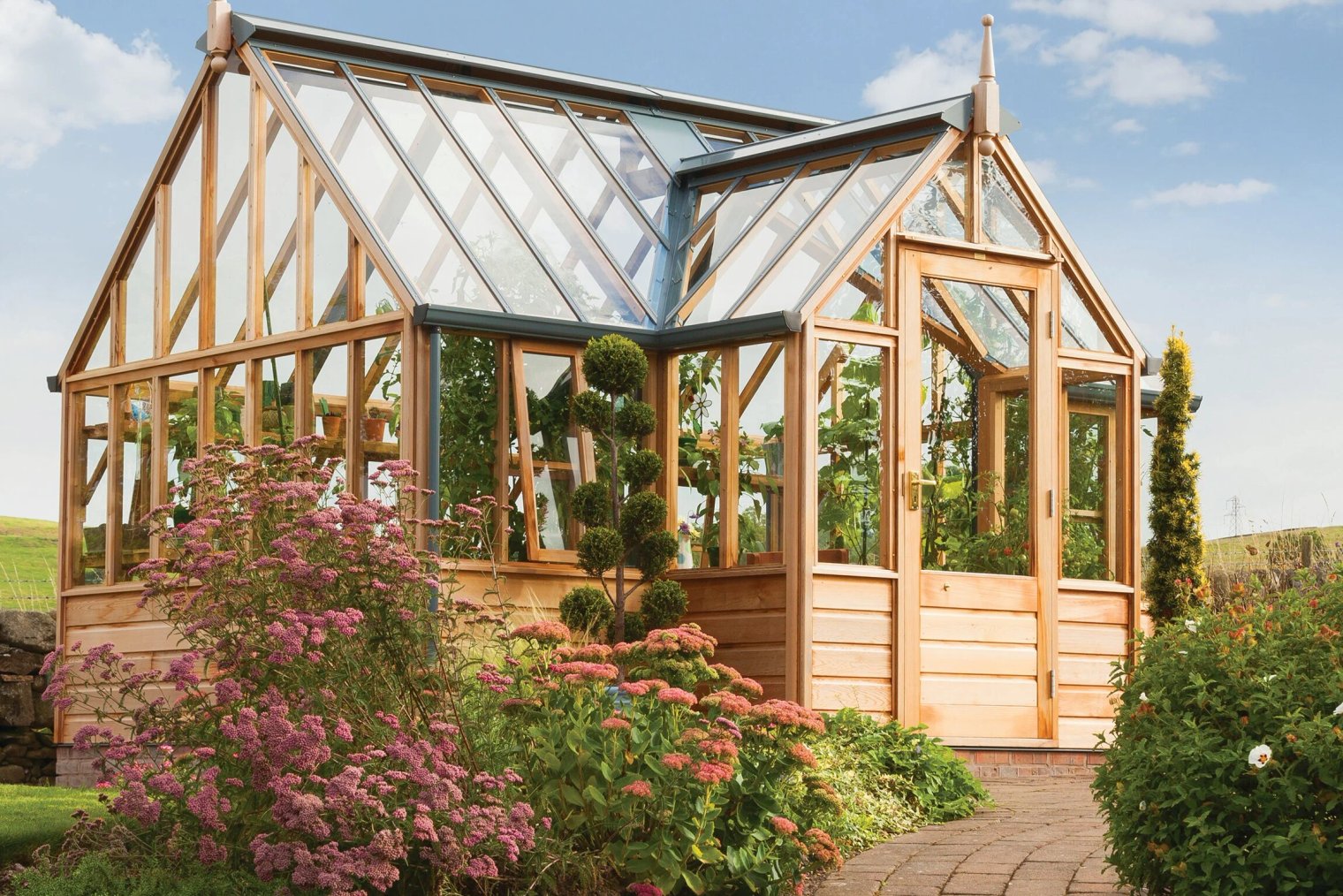 Dřevěný viktorianský skleník