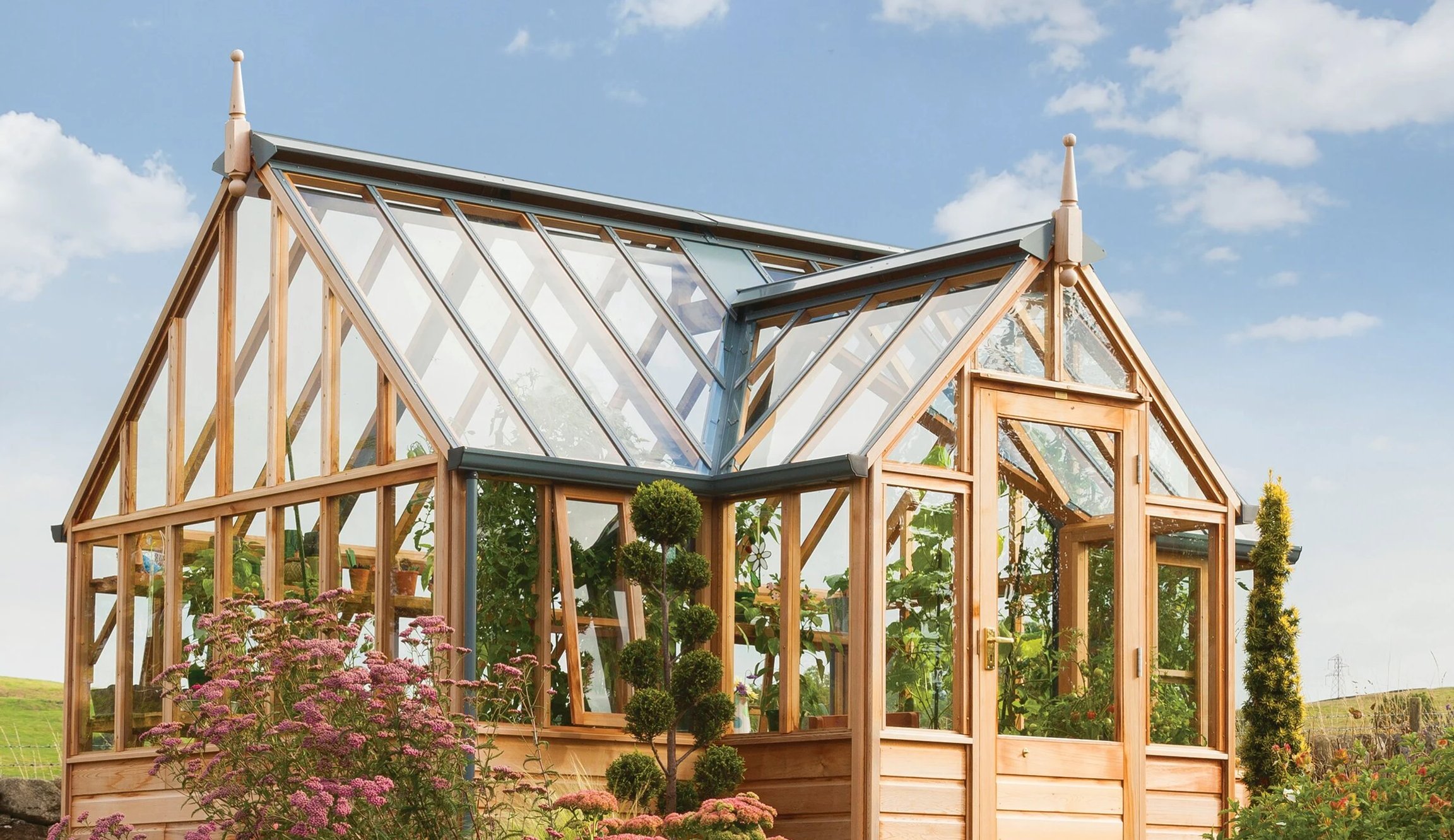 Dřevěný viktorianský skleník