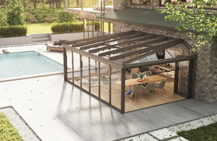 Italský design & chytré stínění Bioklimatické pergoly Sunroom exkluzivně v ČR díky HezkýStín.cz