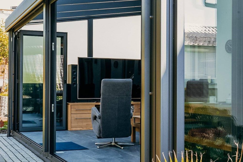 Zimní zahrada s rámovým zasklením